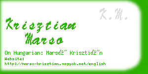 krisztian marso business card